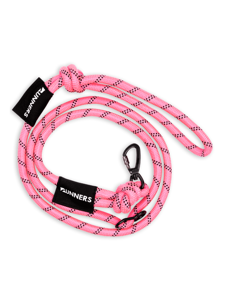 Retro Pink Running Hands-Free Dog Leash
