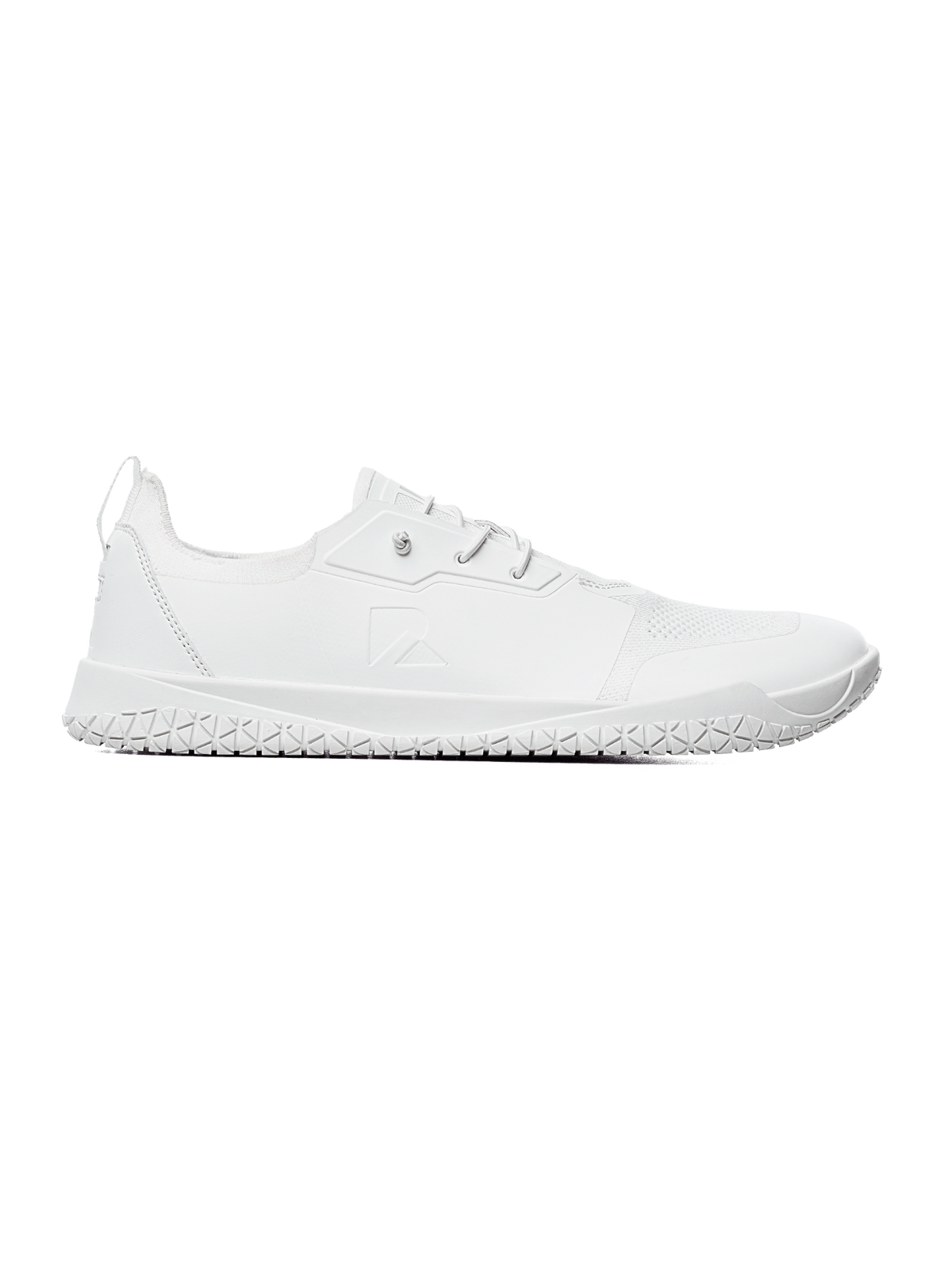 White minimalist barefoot trainer shoe – wide toe box