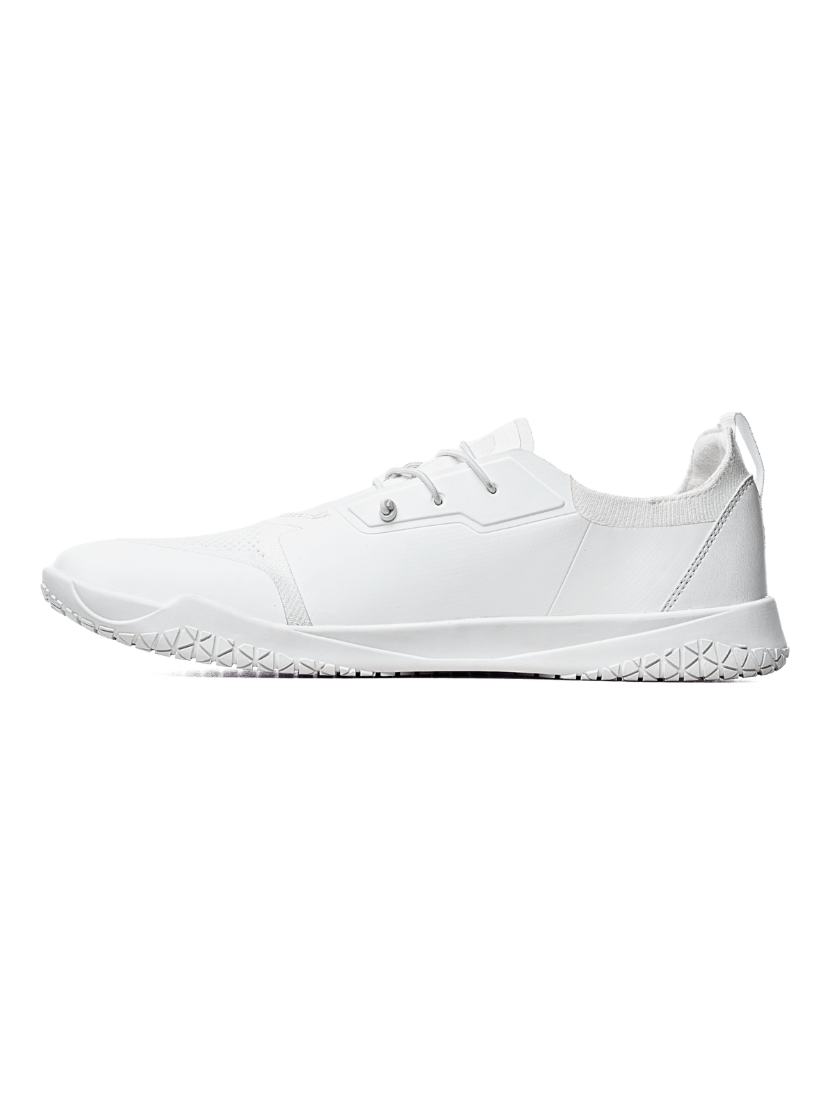 White minimalist barefoot trainer shoe – wide toe box