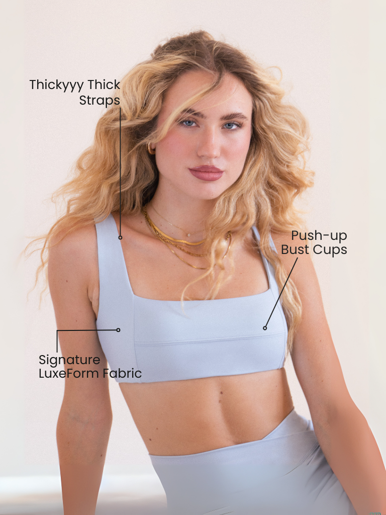 Hot Girl Bandage Bra in LuxeForm Baby Blue