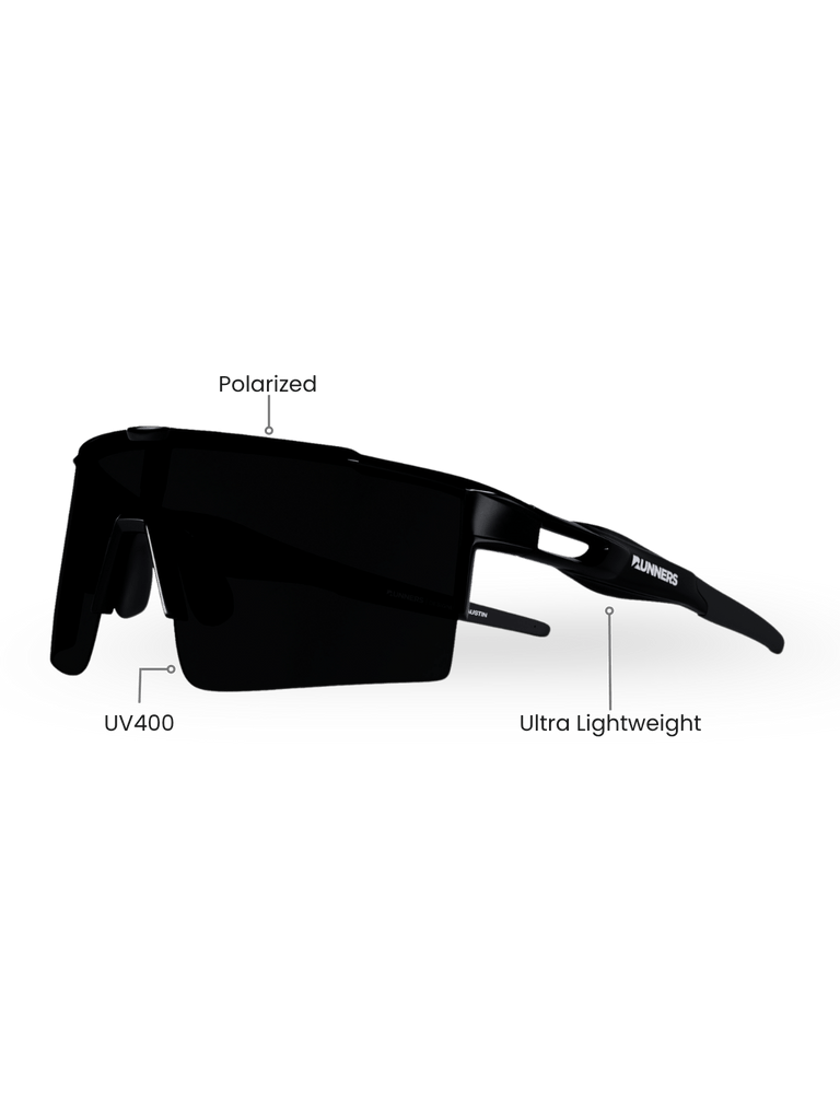 X365 in Blackout – Front View Runners Running Sunglasses – X365 in Blackout – Front View | Runners Athletics