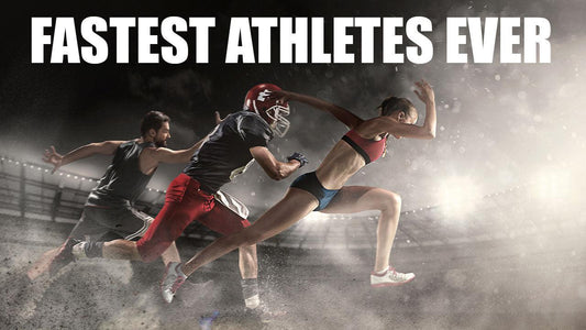 Fast athletes racing against each other