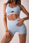 LuxeForm Sculpting Shorts Baby Blue