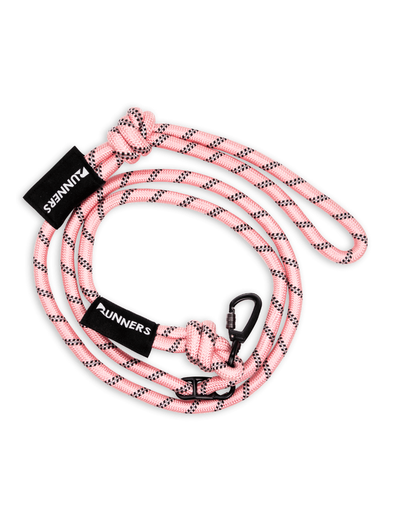 Pastel Pink Running Hands-Free Dog Leash
