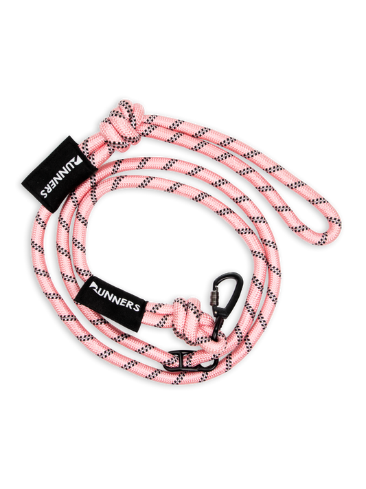 Pastel Pink Running Hands-Free Dog Leash