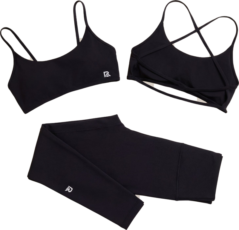 Black matching workout set