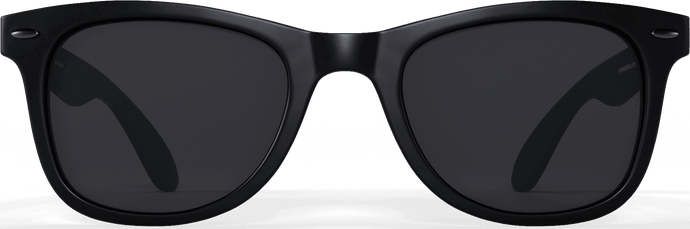 Black polarized running sunglasses