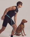 Aqua Blue Runners Hands-Free Dog Leash