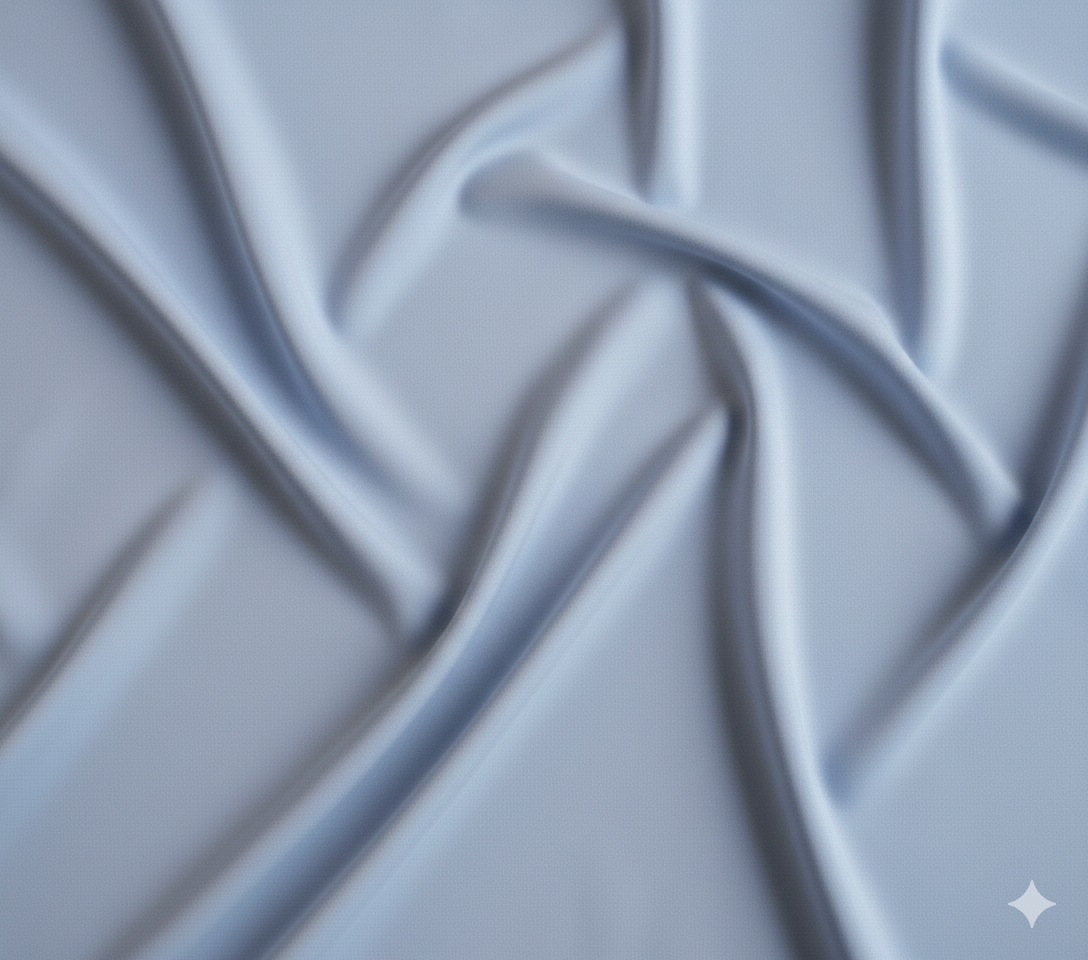 Close-up of baby blue LuxeForm fabric texture
