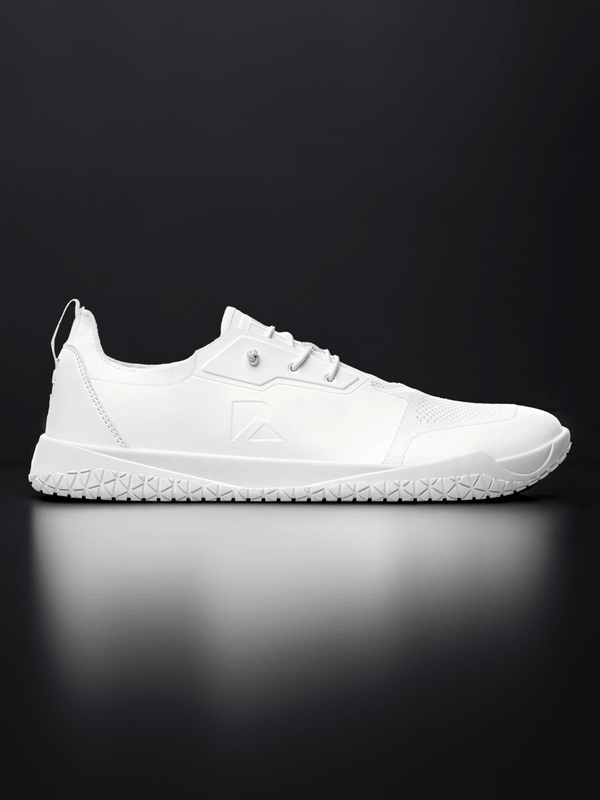 White Legend Hybrid Barefoot Trainer minimalist zero-drop shoe with sleek design