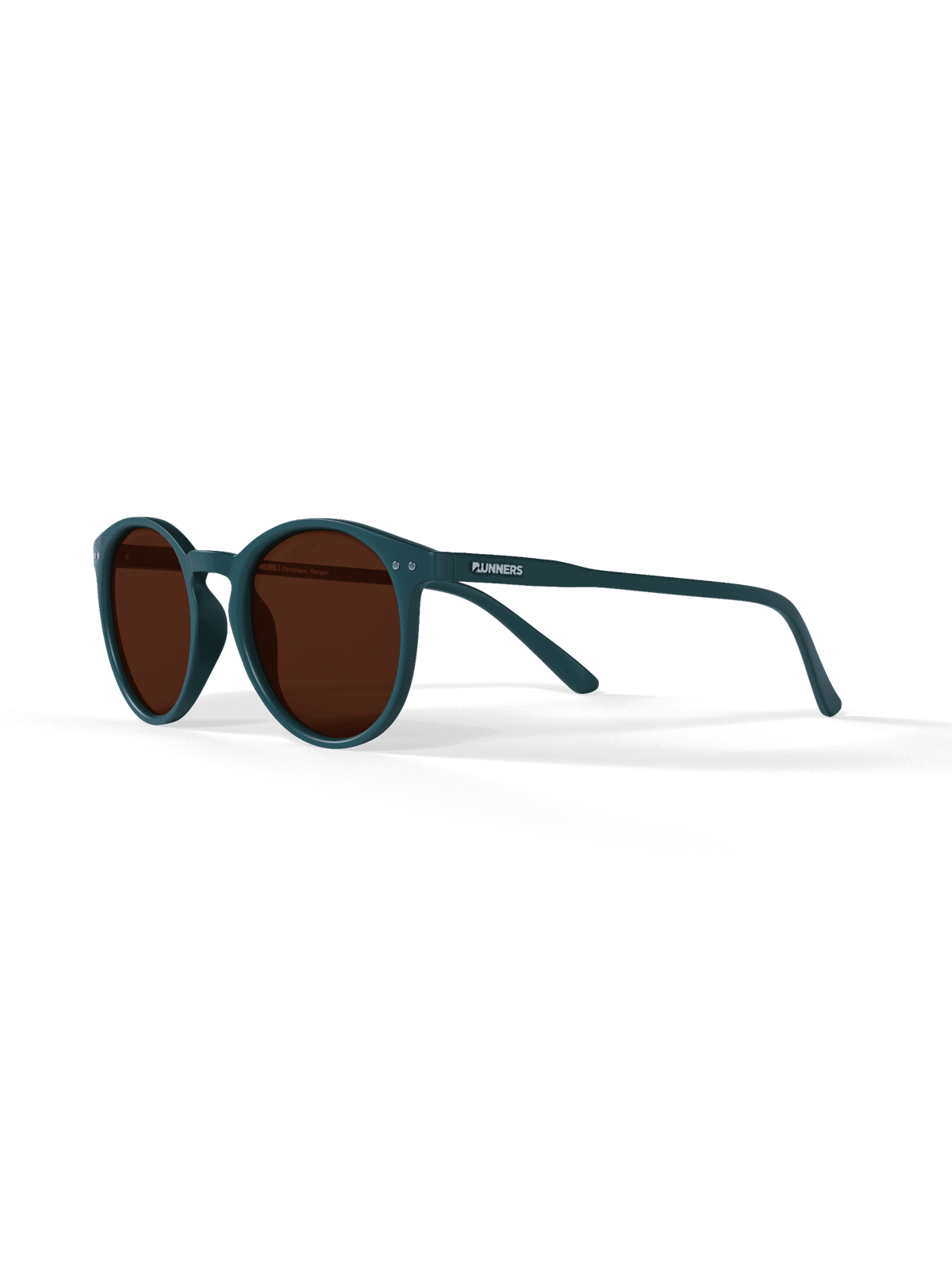 running goggles Green Round Polarized Sunglasses