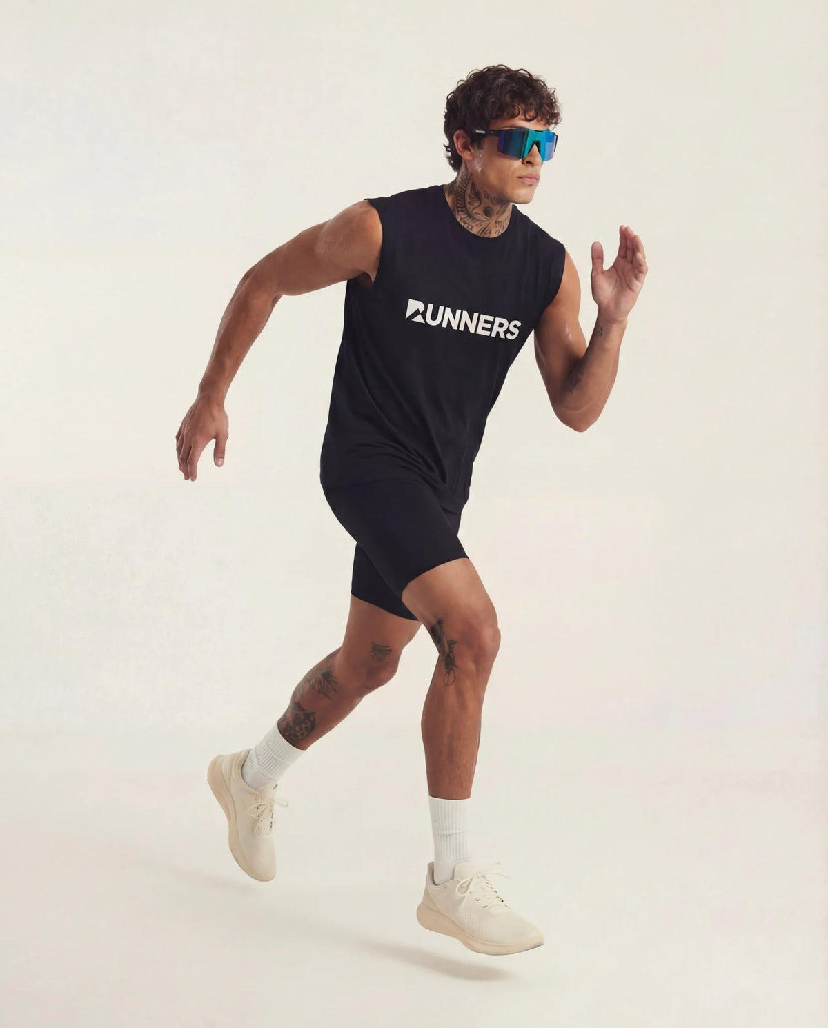 Ice blue X365 running sunglasses lifestyle outdoor view