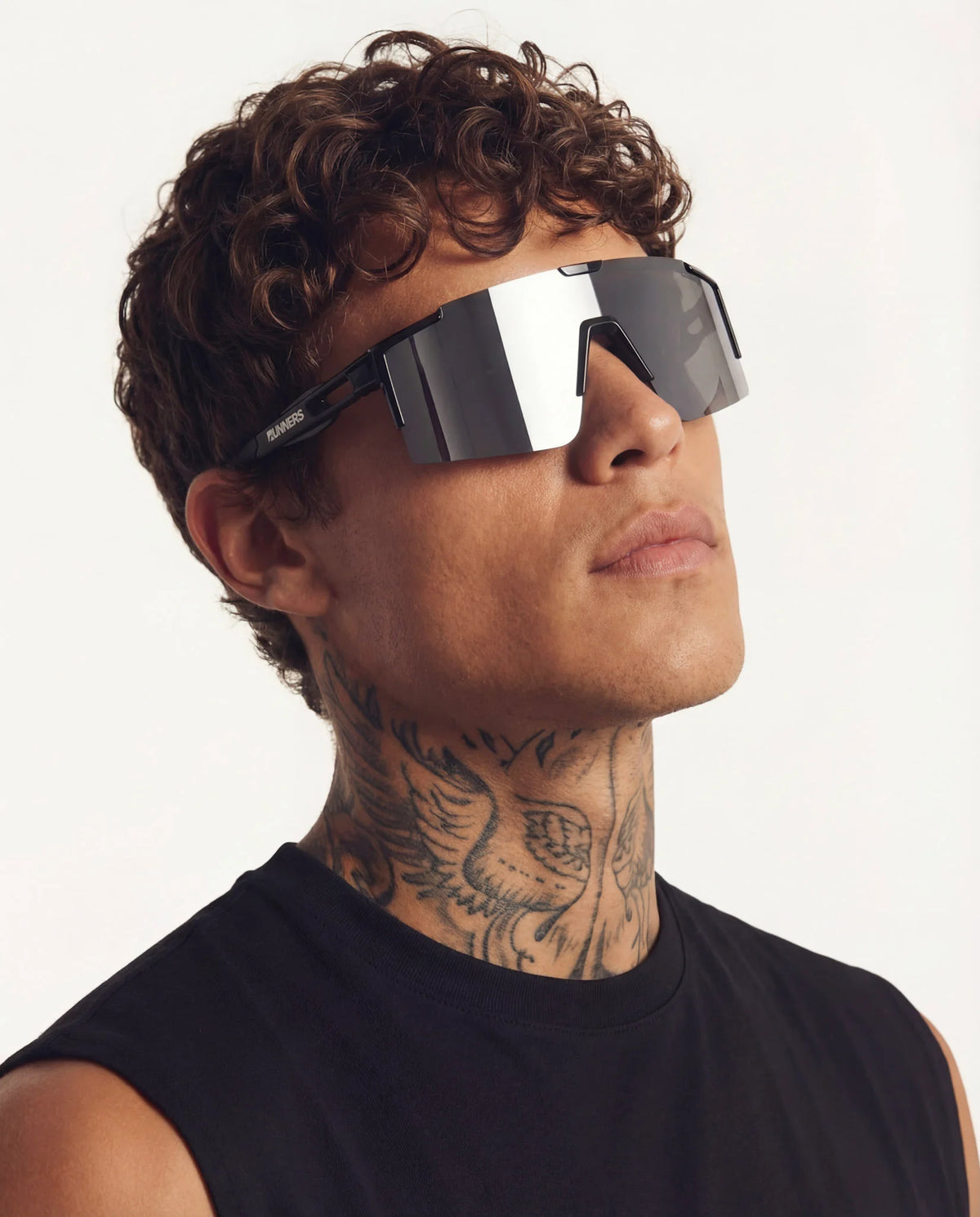 Revo silver X365 polarized running sunglasses front view