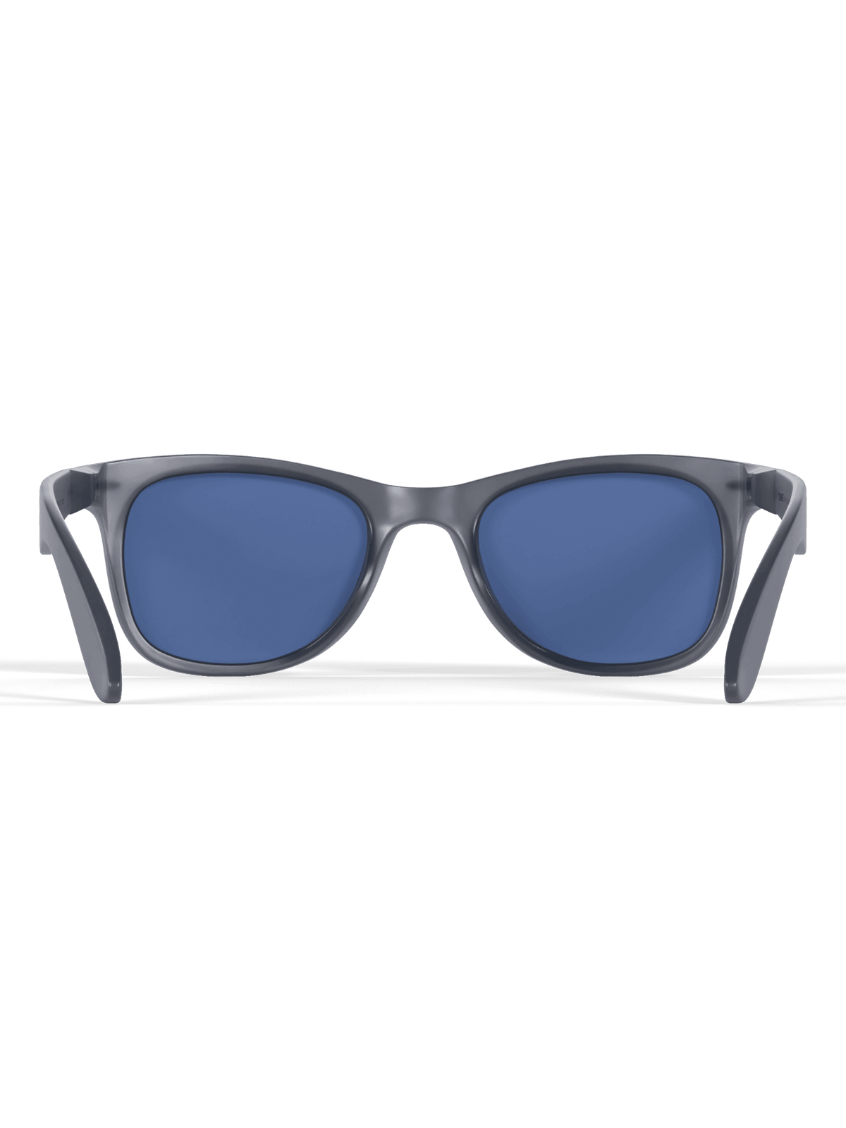 Runner's Athletics blue smoke sprinter sunglasses alternate angle with dark gray frame