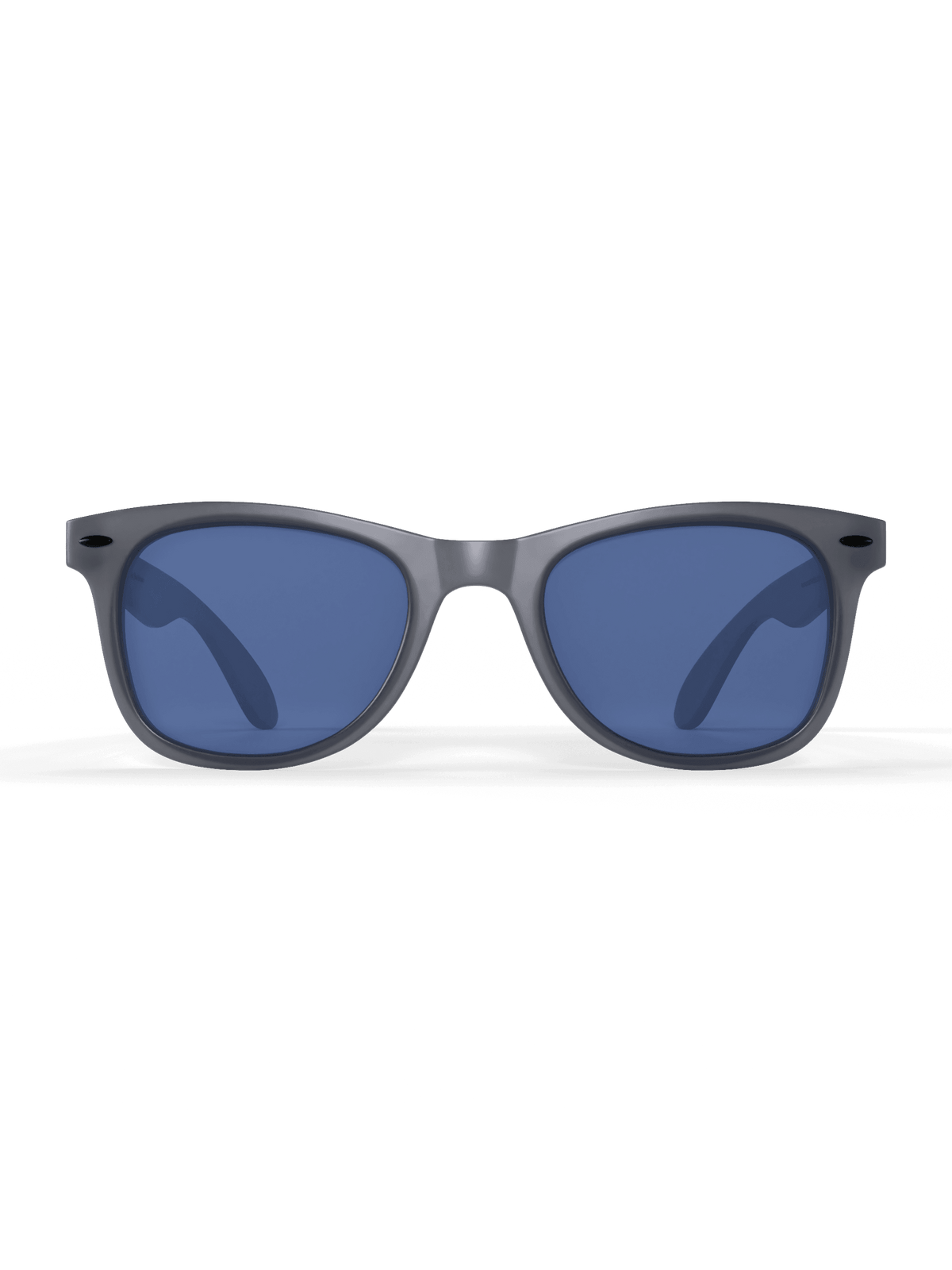 Runner's Athletics blue smoke sprinter sunglasses with dark gray frame and blue lenses