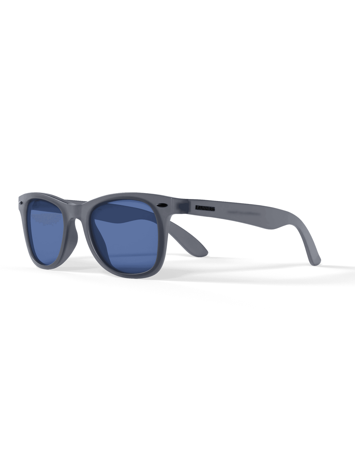 Sunglasses with blue lenses on a transparent background