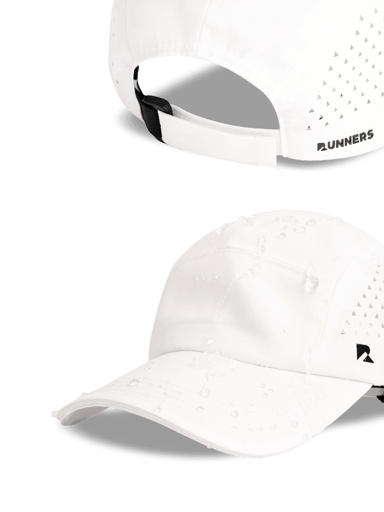 White 5-Panel Hat - Runner's Athletics