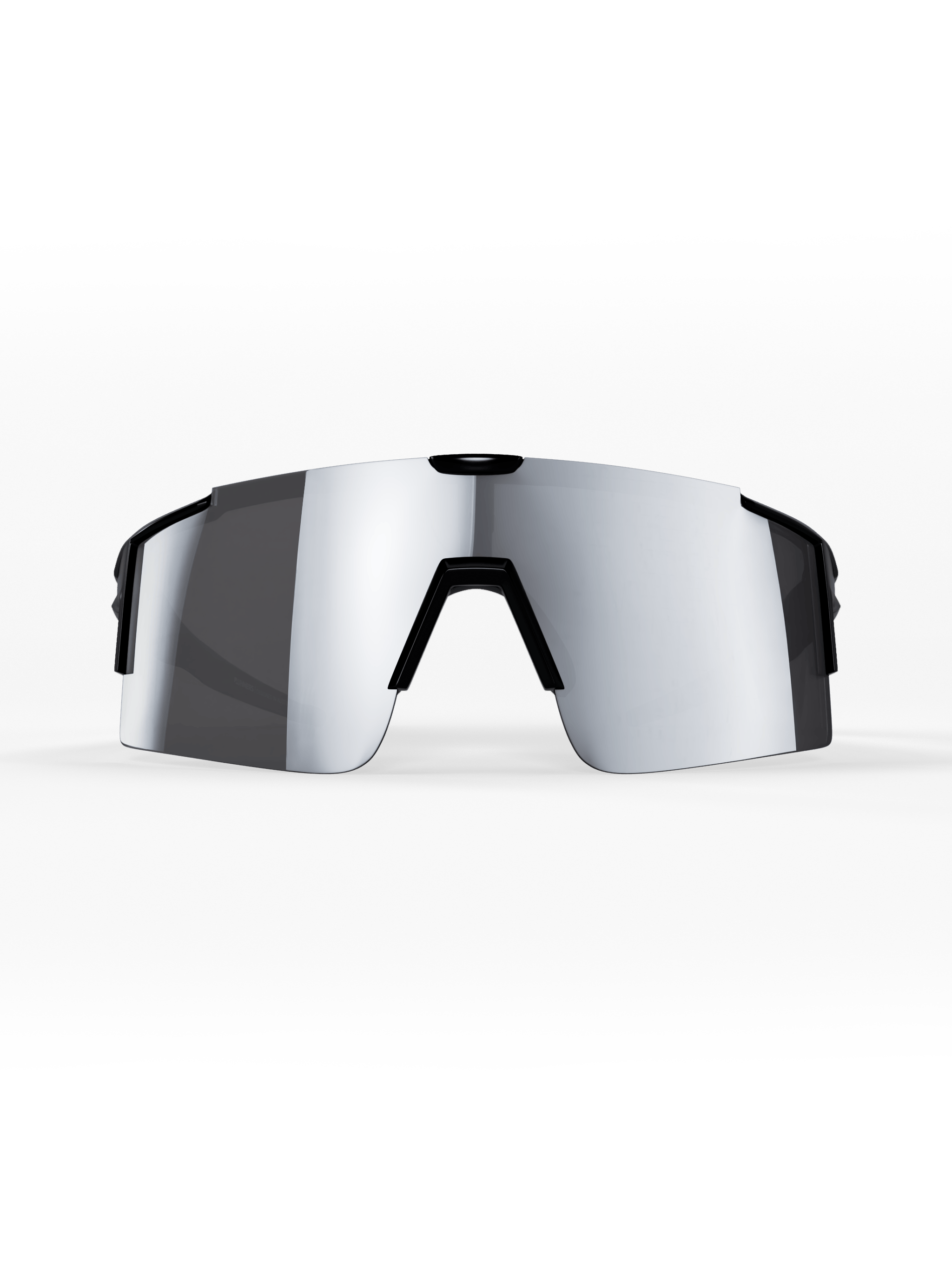 Premium Revo Silver X365 running sunglasses with large mirrored lenses